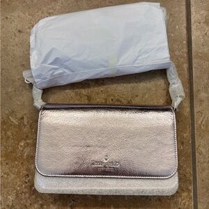 NWT Kate Spade Elegant Metallic Lilac Moon Crossbody Purse